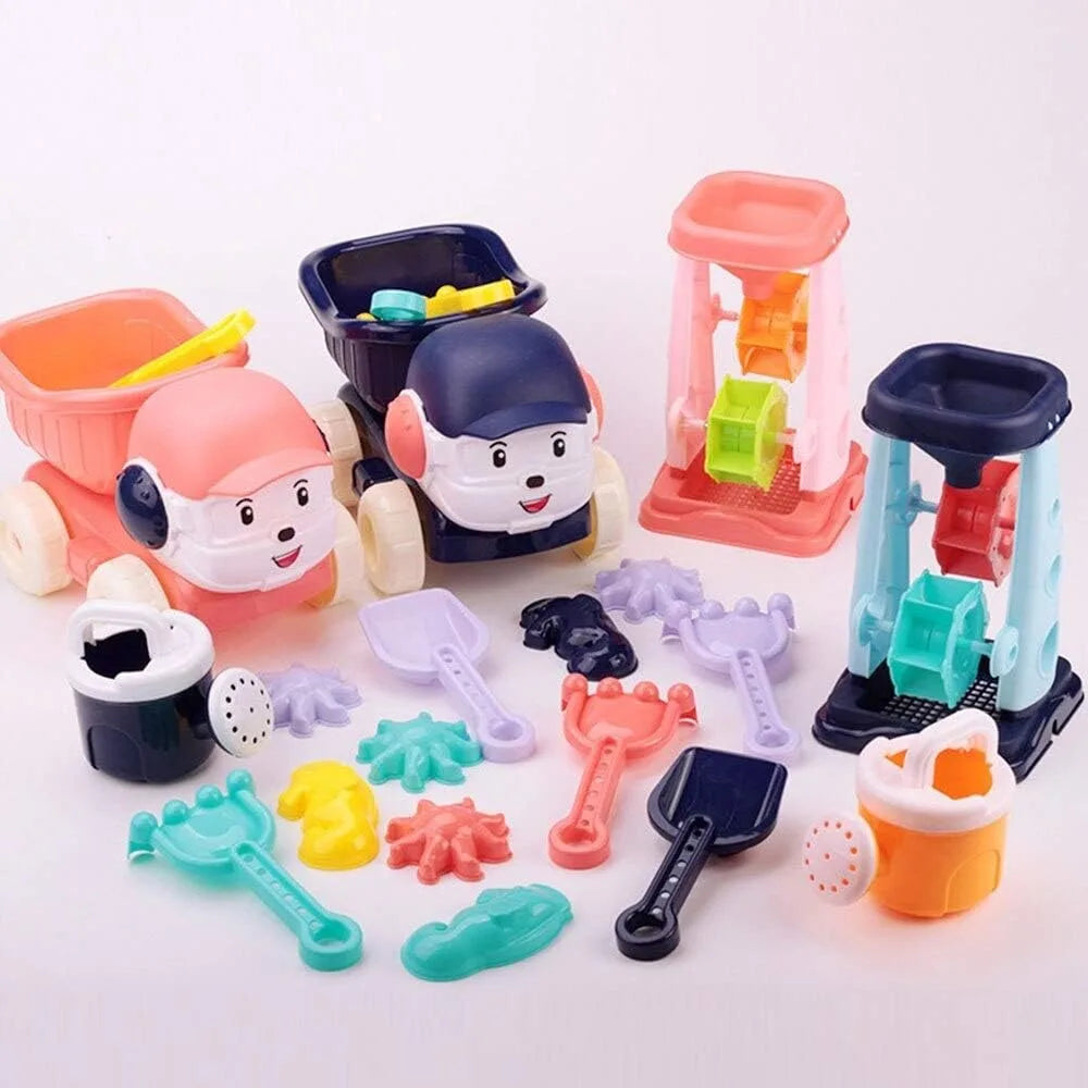 Kids Beach Sand Toys Set – Shovel, Sprinkler & Car Model