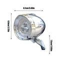 Retro Bike Headlight – USB Rechargeable 3 LED Front Light