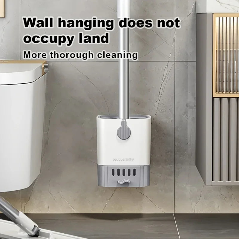 Wall-Mounted Toilet Brush – Punch-Free, No Dead Ends