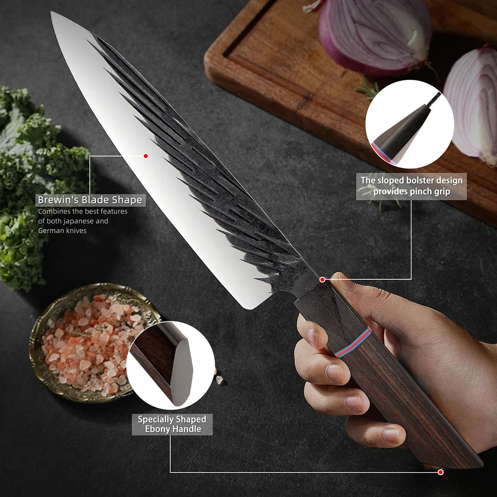 XITUO 1–8 Pc Japanese High Carbon Steel Chef Knife Set