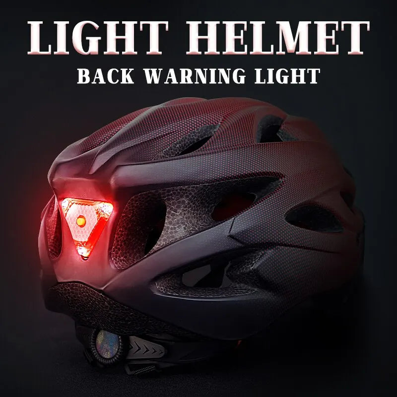 X-TIGER Adult Bike Helmet with LED Tail Light | 58–62cm