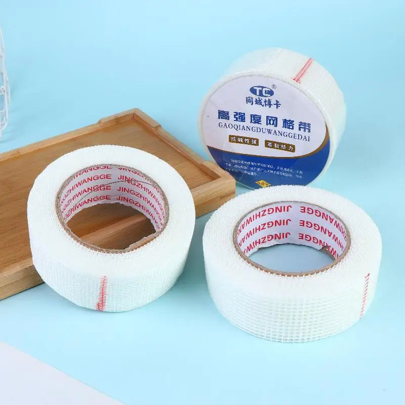 2 Roll 30M Glass Fiber Self-adhesive Mesh Tape Wall Crack Repair