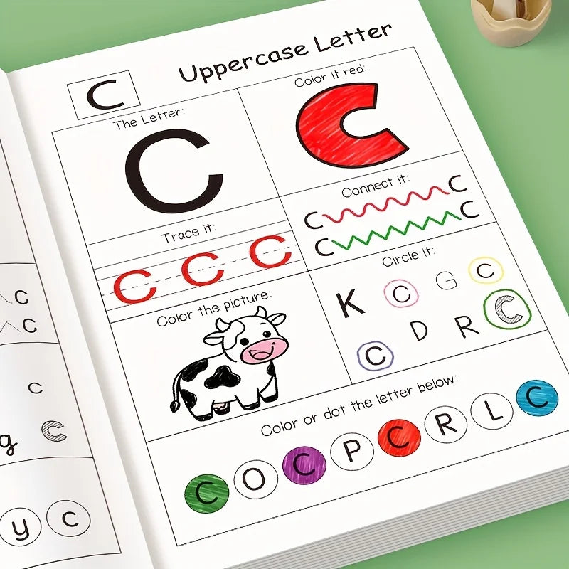 Children's Writing Practice Book Containing 26 English Letters A-z