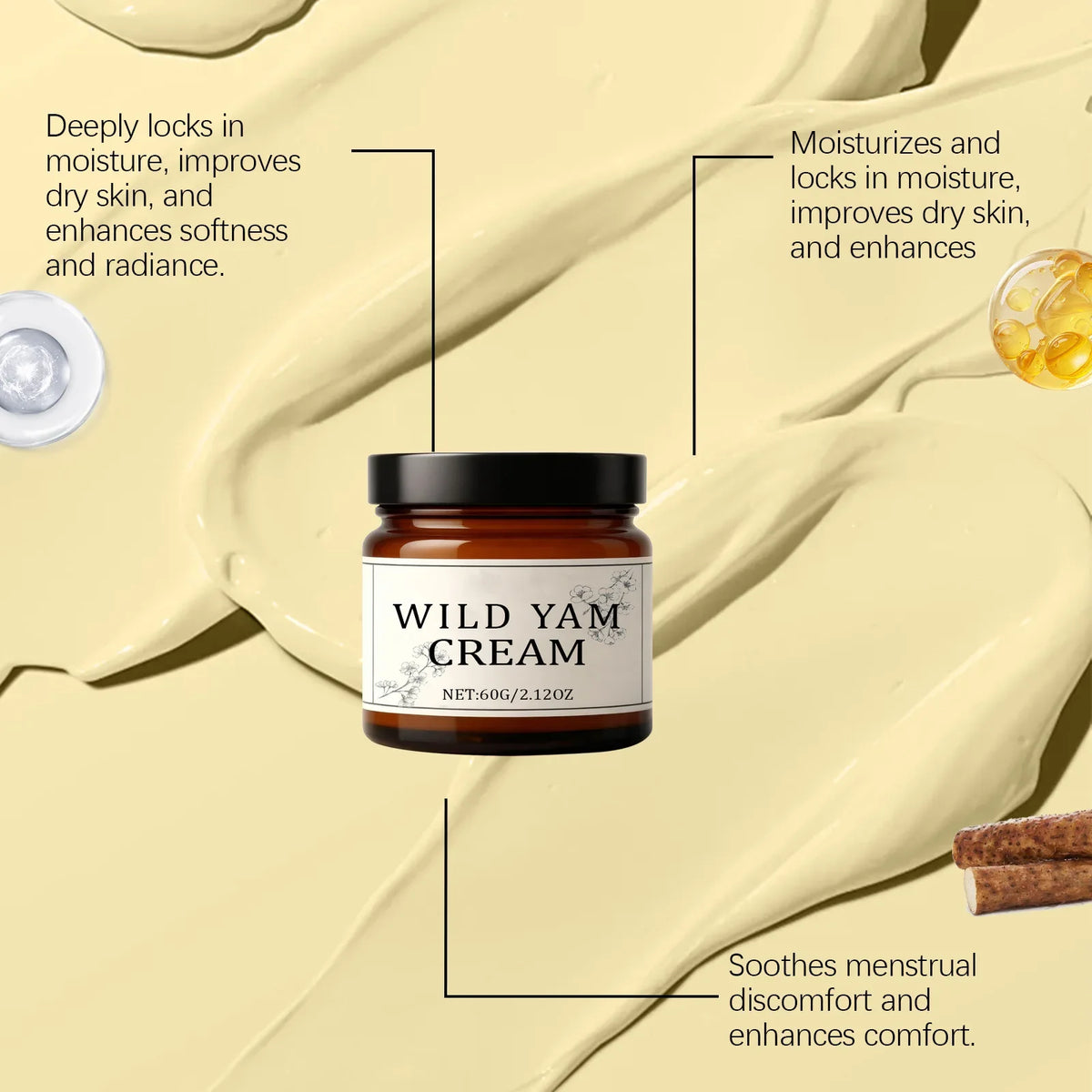 Wild Yam Body Cream for Women – Balance & Comfort | 60g