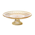 Round Cake Stand Serving Tray | Shatter-Proof Dessert Plate
