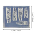 Rose Flower Silicone Nail Art Mold – DIY Charm & Jewelry Maker