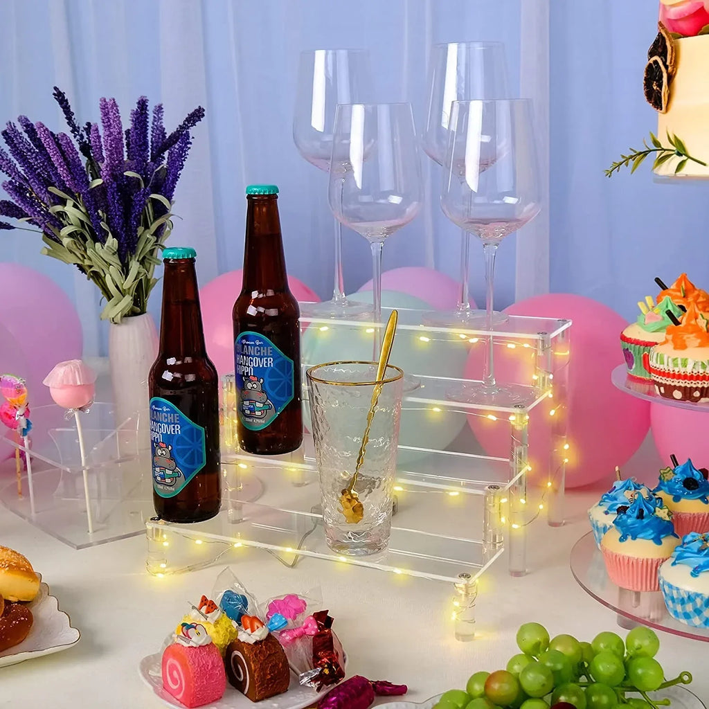 Acrylic Display Riser Rack – Perfume, Makeup & Cupcake Stand