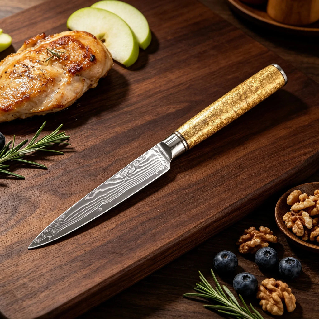 67-Layer Damascus Steel Chef & Paring Knife | Kitchen Essential