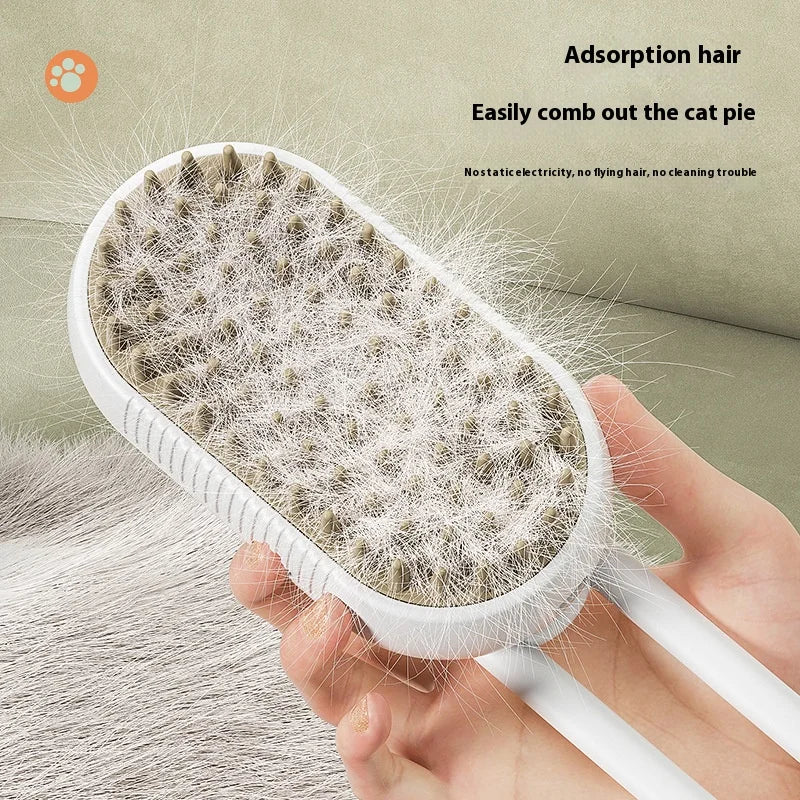 Cat Dog Pet Spray Massage Comb One-click Anti-flying Hair Bath Brush