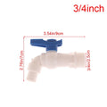 1PCPlastic Male Thread Water Faucet Tank Tap Adapter 1 2 3 Drainage