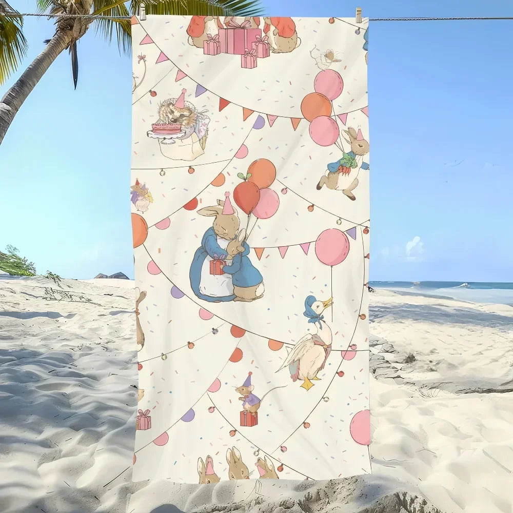 Peter Rabbit Quick-Dry Beach Towel | Cartoon Sports Towel