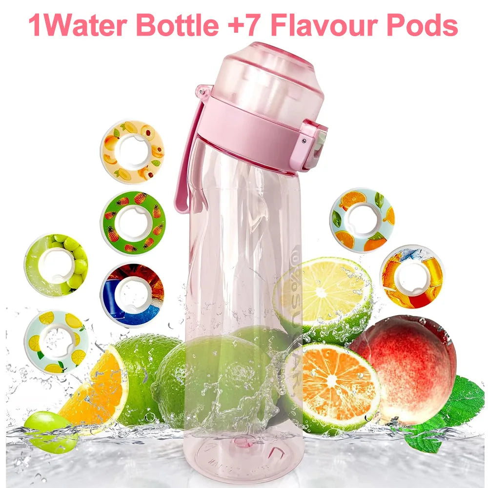 650ml BPA Free Scented Air Water Bottle with 7 Flavour Pods