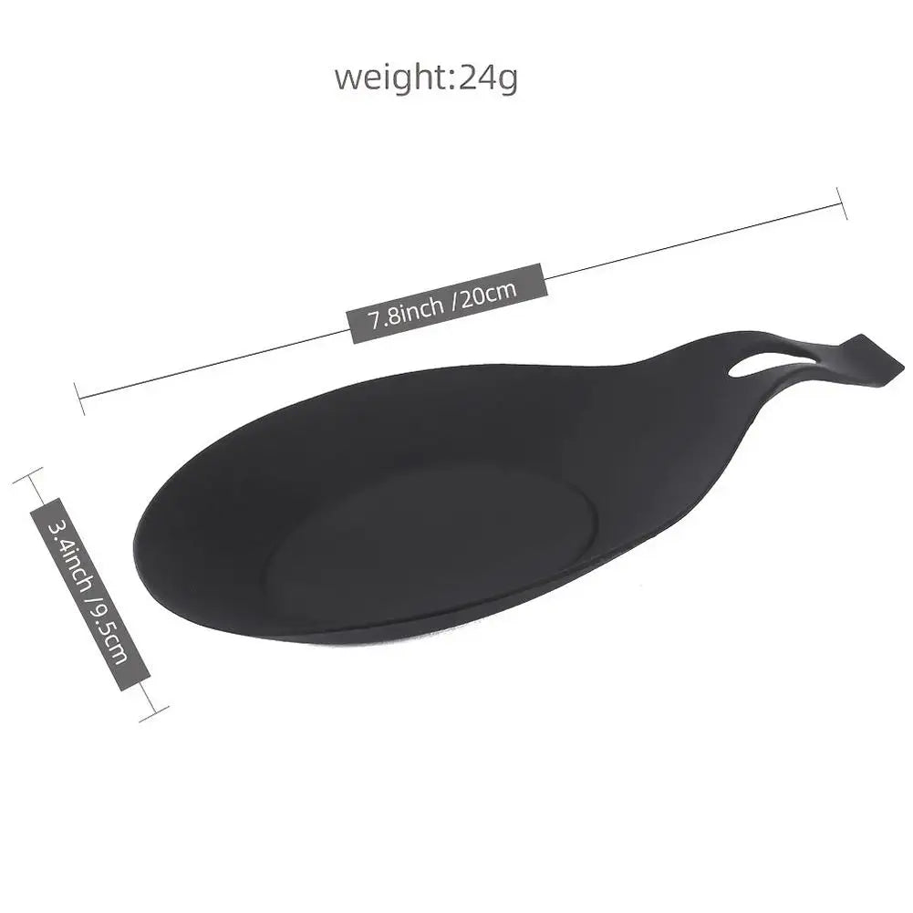 Silicone Spoon Rest & Spatula Holder – Heat-Resistant Kitchen Tray