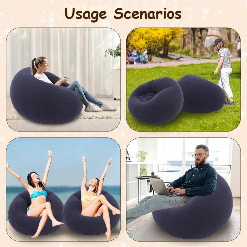 Portable Inflatable Sofa – Indoor & Outdoor Lounge Chair