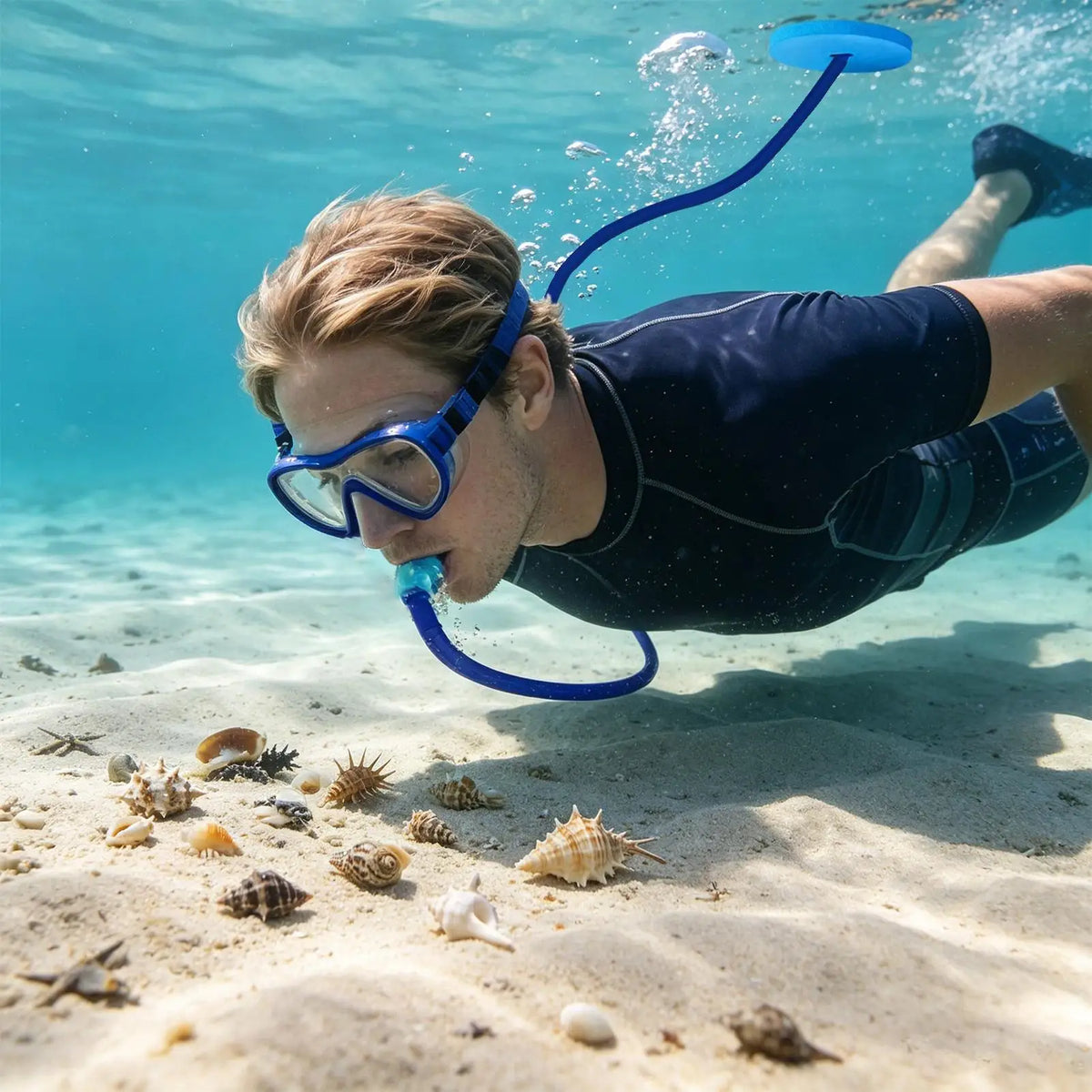 Full Dry Snorkel Tube – Extended Breathing for Diving & Freediving