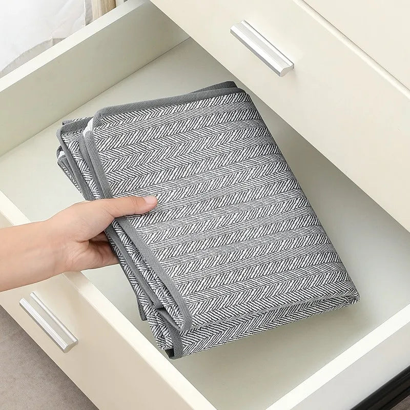 Gray Waterproof Clothes & Quilt Storage Bag with Window S/M/L