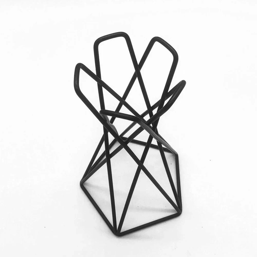 Nordic Geometric Iron Air Plant Holder | Tillandsia Stand