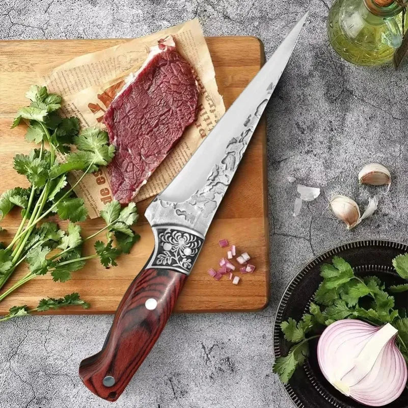 InLeung Handmade Stainless Steel Boning & Cleaver Chef Knife