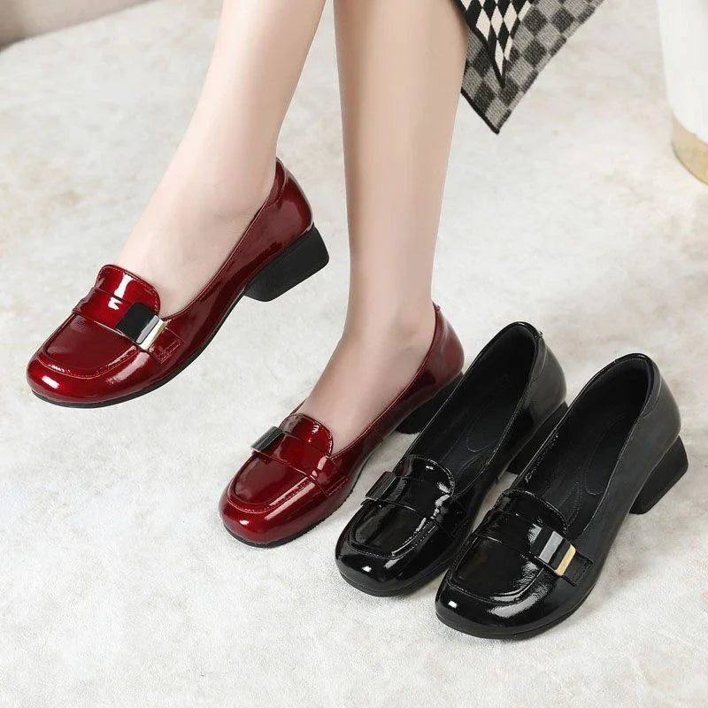 Lolita JK Loafers – Women's Patent Leather Slip-On Flats