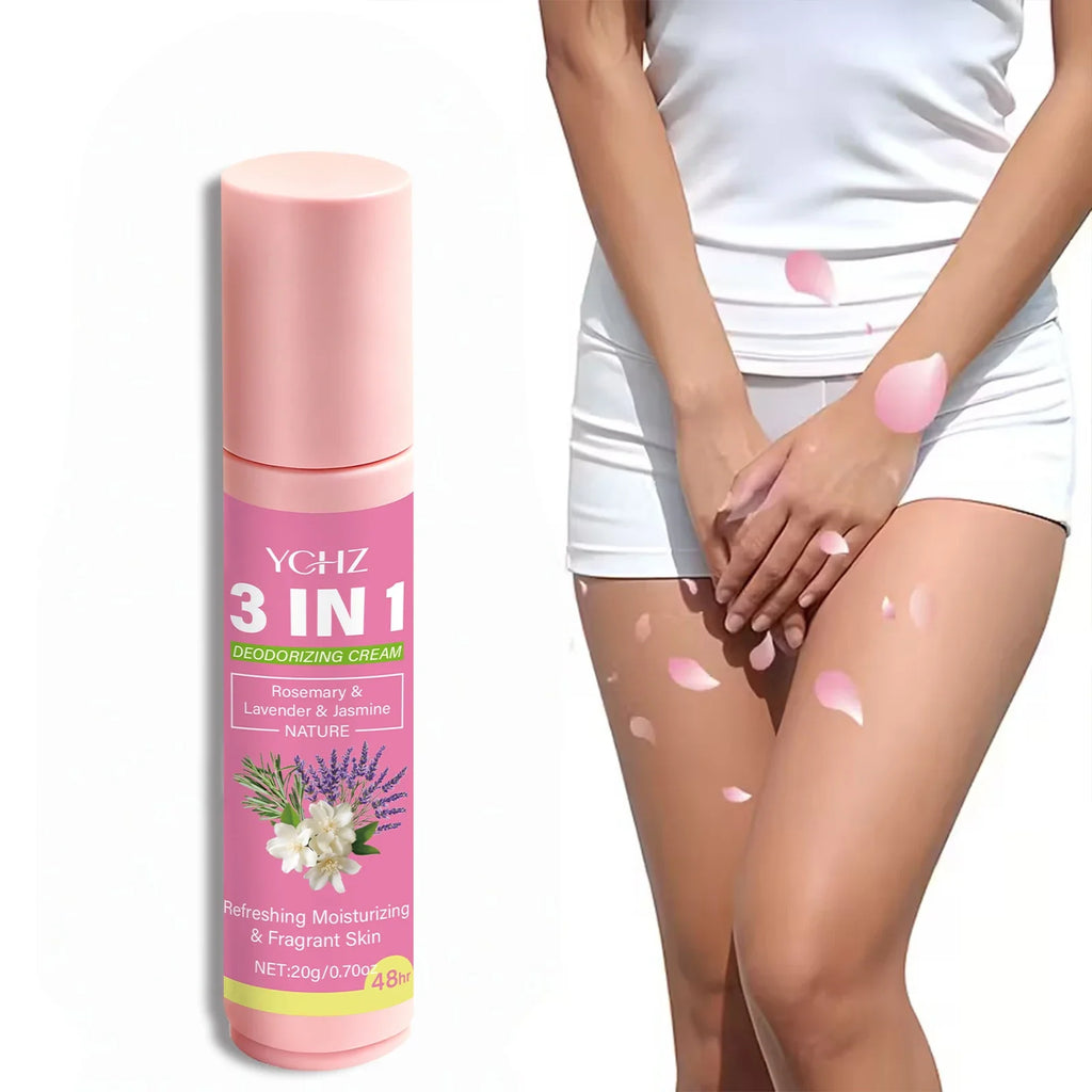 3-in-1 Intimate Deodorant Roller 20g | 72-Hour Freshness, Unisex