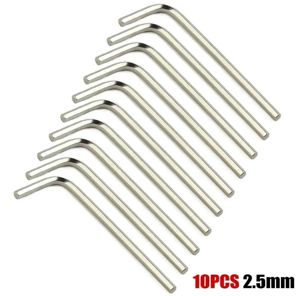 10-Piece L-Type Short Arm Hex Wrench Set – Allen Keys 1.5–6mm
