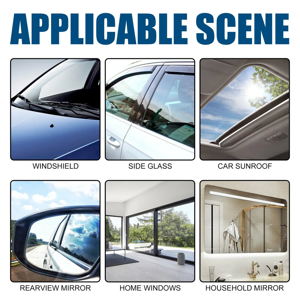 Car Glass Oil Film Remover – Streak-Free Cleaner Kit 30g