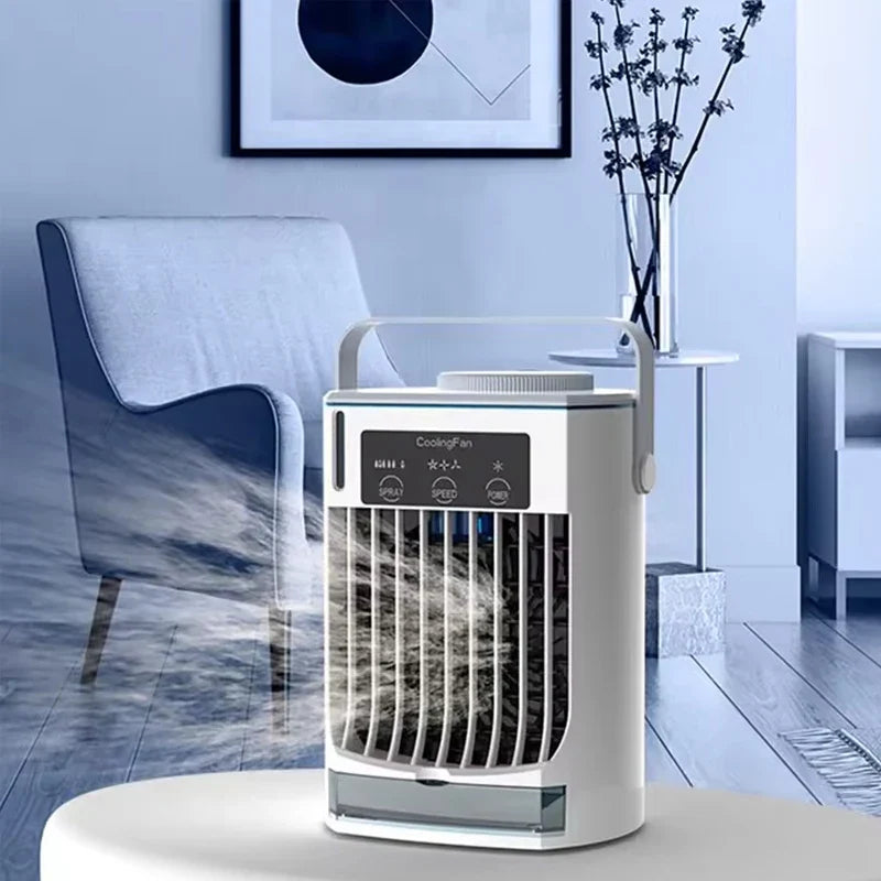 Portable USB Desktop Air Cooler Fan – 500ml Water Tank