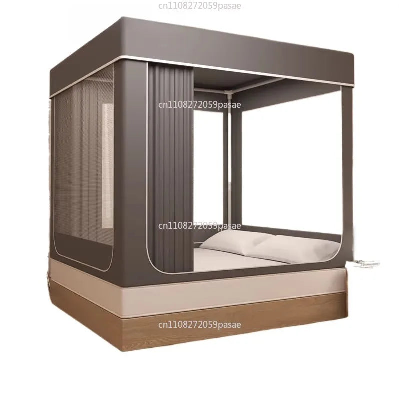 Pop-Up Canopy Bed Tent with Mosquito Net & Curtains for Crib