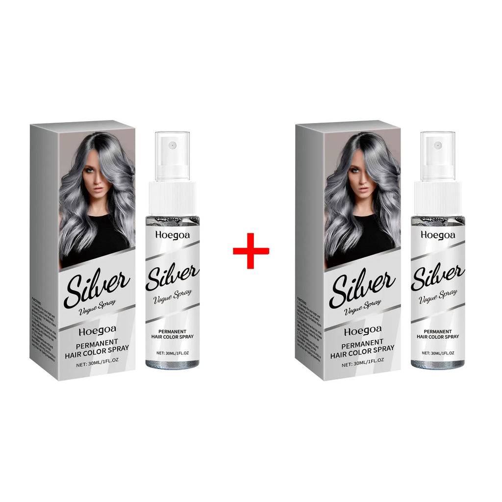 HOEGOA Temporary Gray Hair Spray – Smoky Silver, Washable