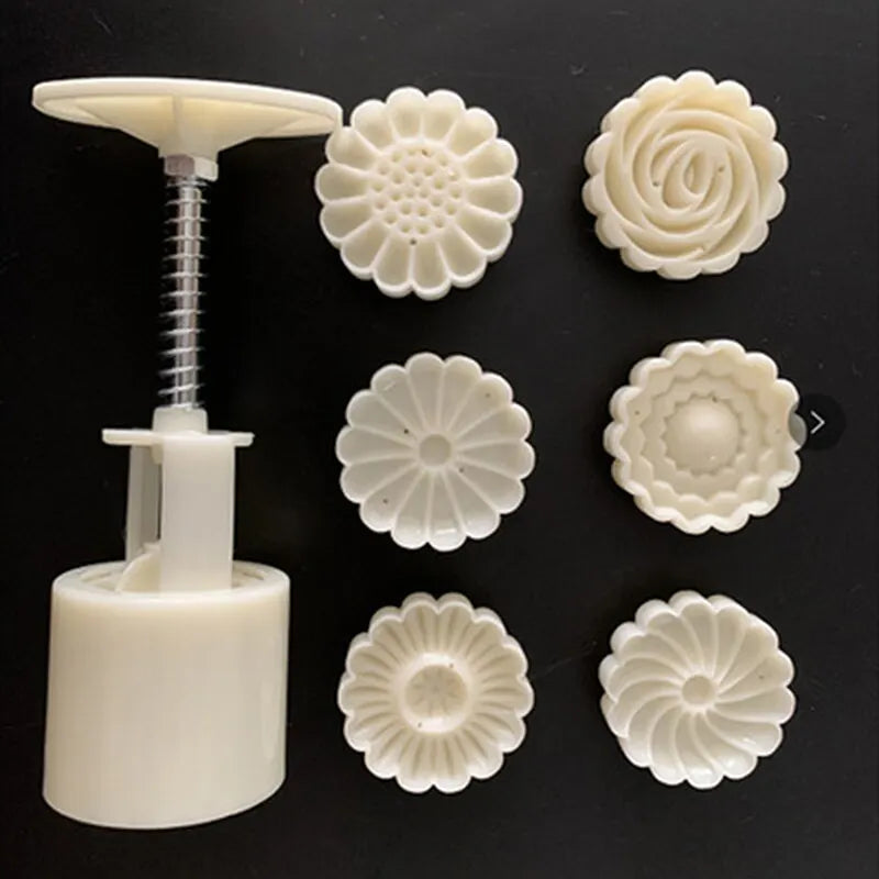 Mooncake Mold Mid-autumn Festival Hand-pressure Flower Moon Cake
