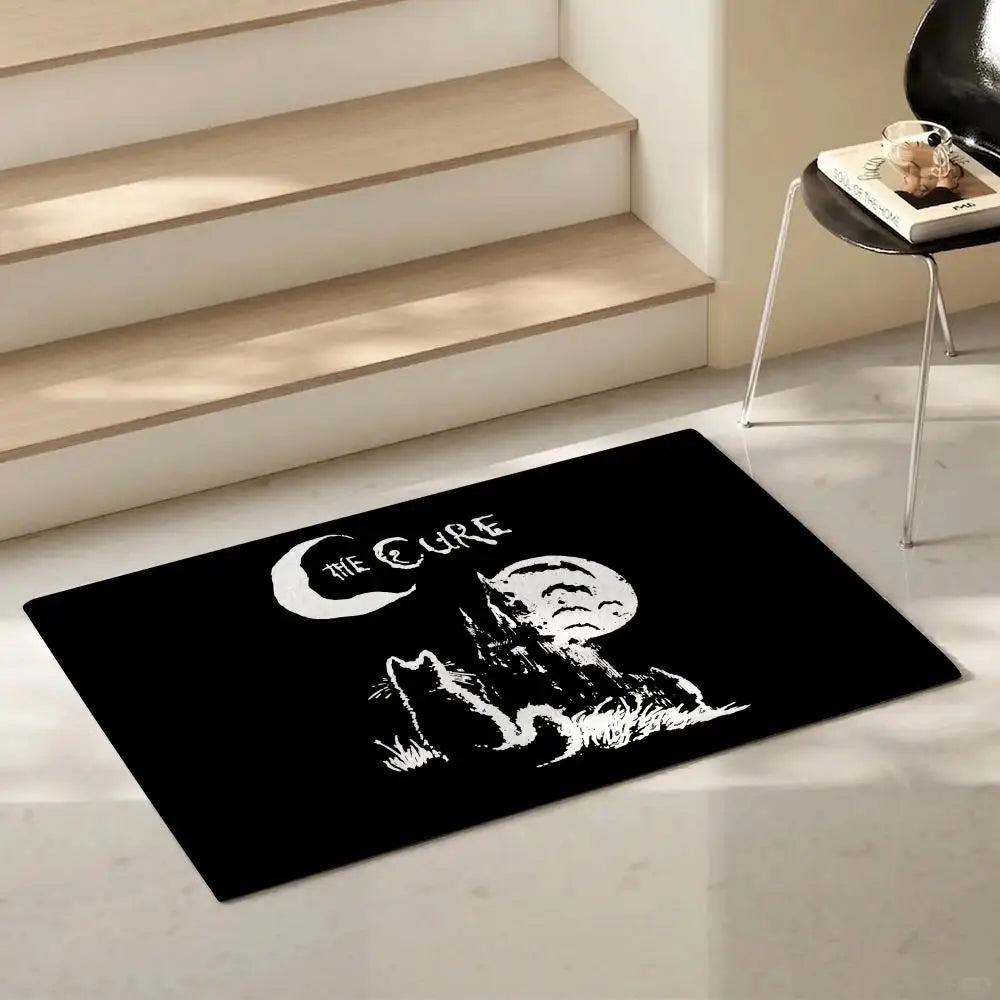 The Cure Band Flannel Floor Mat – Non-Slip Soft Indoor Rug