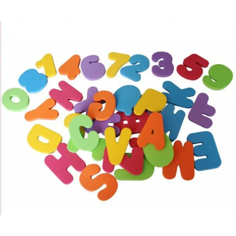 36-Piece Kids Alphanumeric Bath Puzzle Set | EVA Letters & Numbers