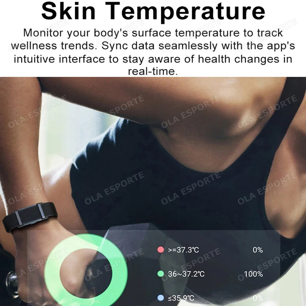No Screen Men's Wrist Smartwatch Sports Outdoor Fitness Health