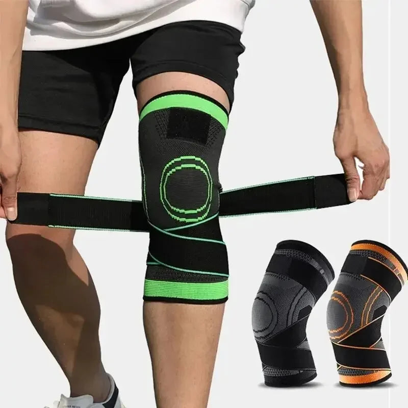 Knee Compression Sleeve Adjustable Straps – Running & Sports