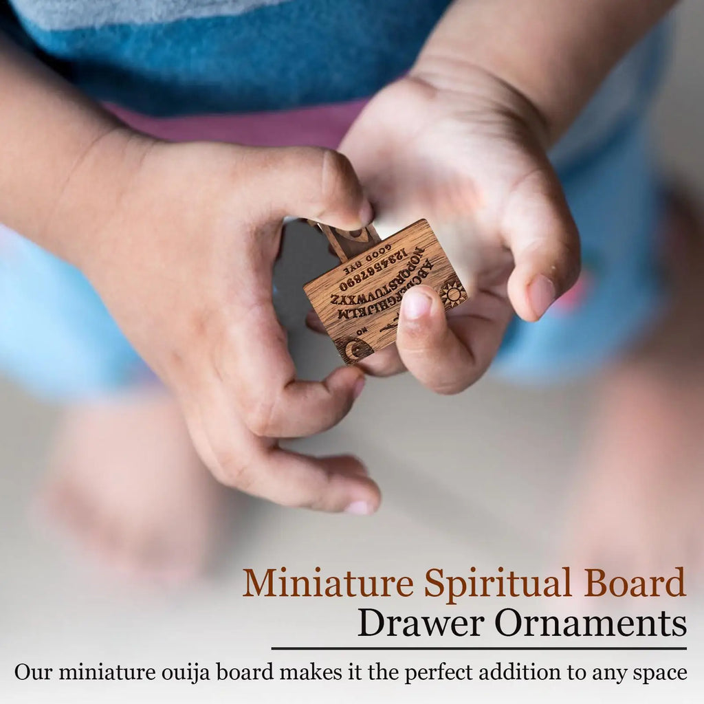 Miniature Wooden Spirit Board Decoration with Planchette