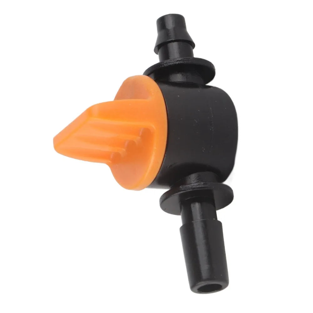50-Pack Mini Drip Irrigation Valves | 4/7mm Micro Tubing Valves