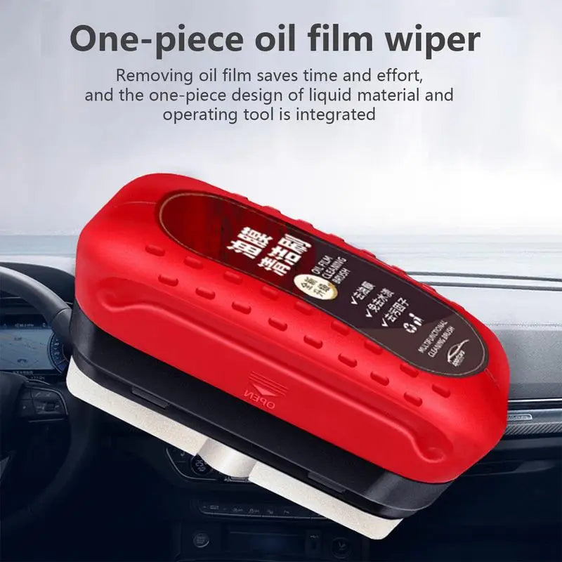 Auto Glass Oil Film Remover Sponge Towel Car Windshield Cleaner