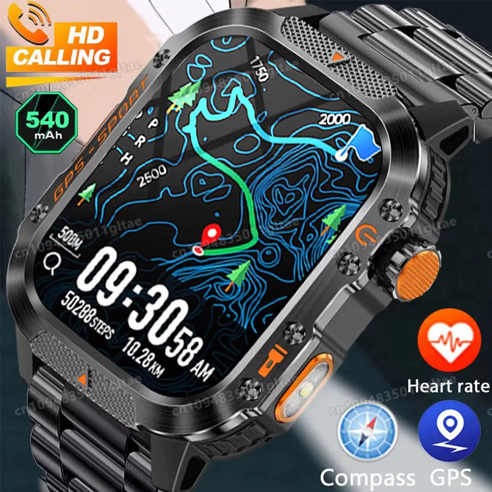2026 Men Smart Watch Bluetooth Call Sleep Heart Rate Health Monitor