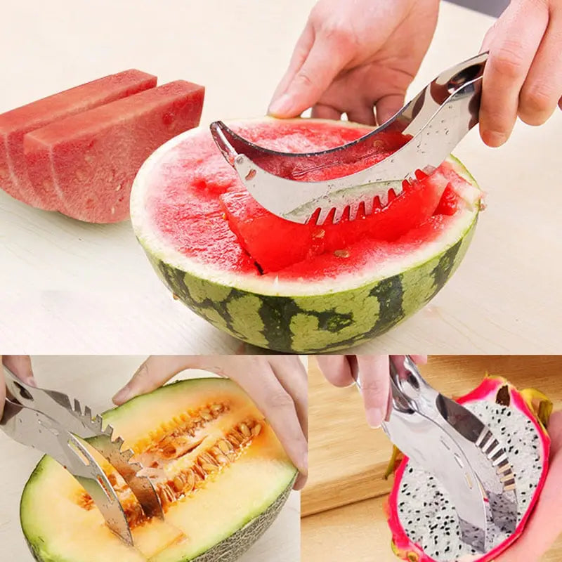 Stainless Steel Watermelon Slicer Corer & Fruit Cutting Tool