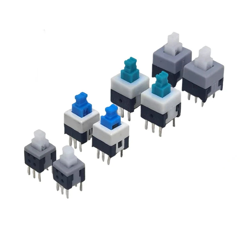 5 8 7 Self Locking Non Push Tactile Power Micro Switch 6 Pin Button