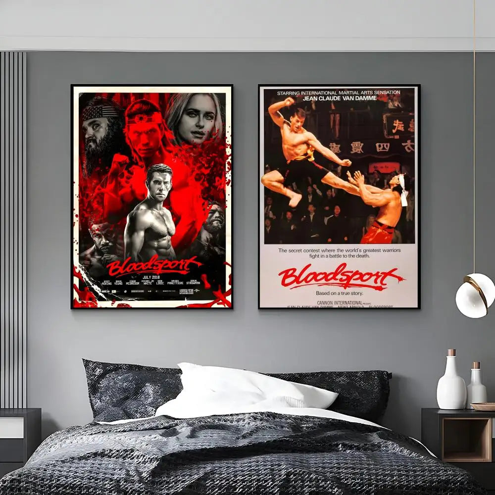 Bloodsport Movie Poster – HD Waterproof Wall Art Print