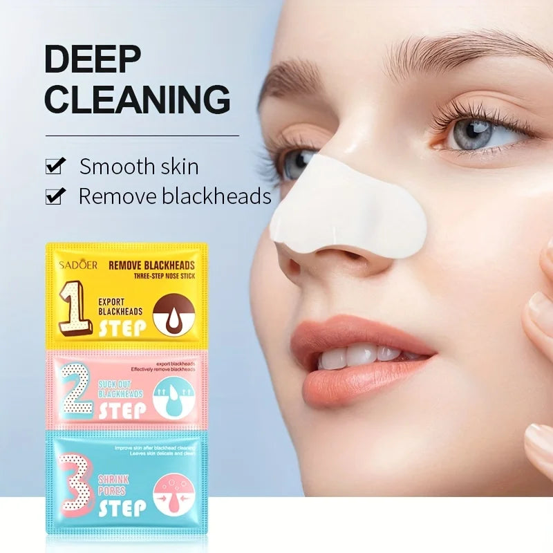 3-Step Blackhead Removal Nose Patch – Cleanse & Refine Pores