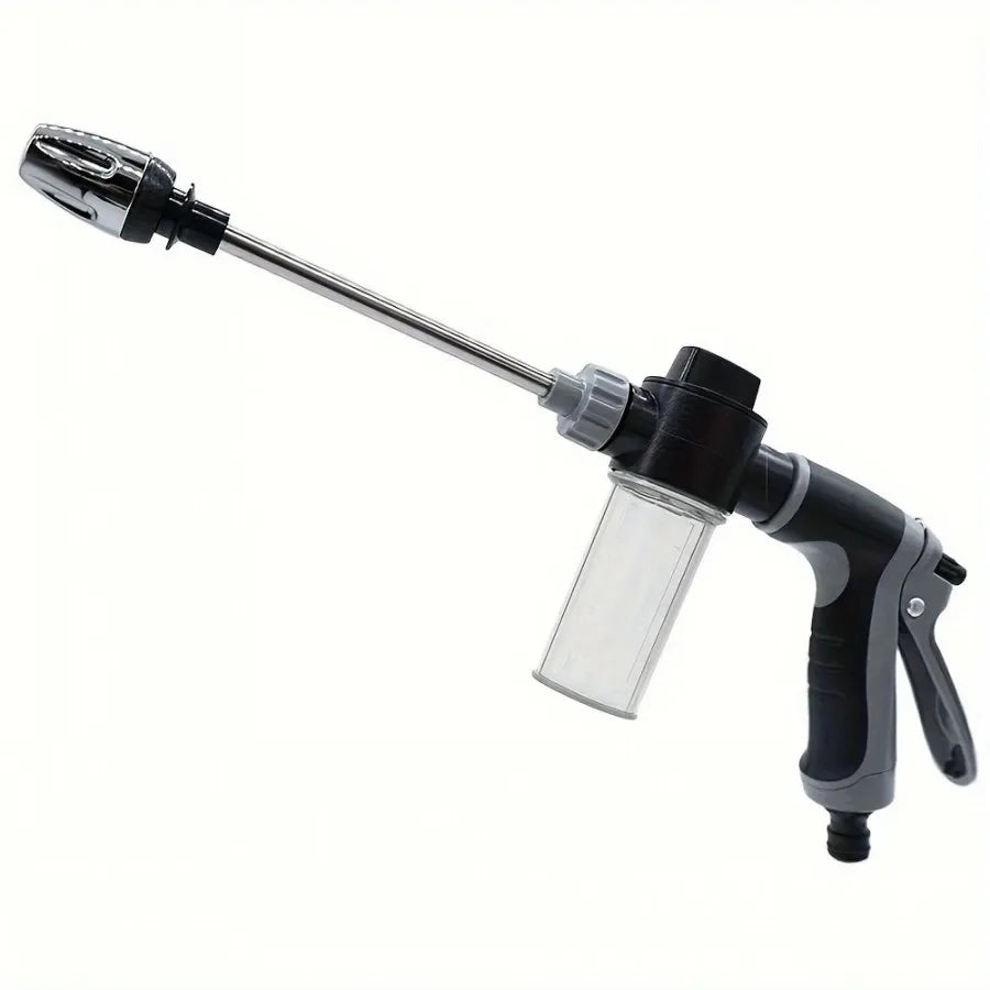 High-Pressure Car Wash Gun & Foam Cannon Garden Hose Nozzle
