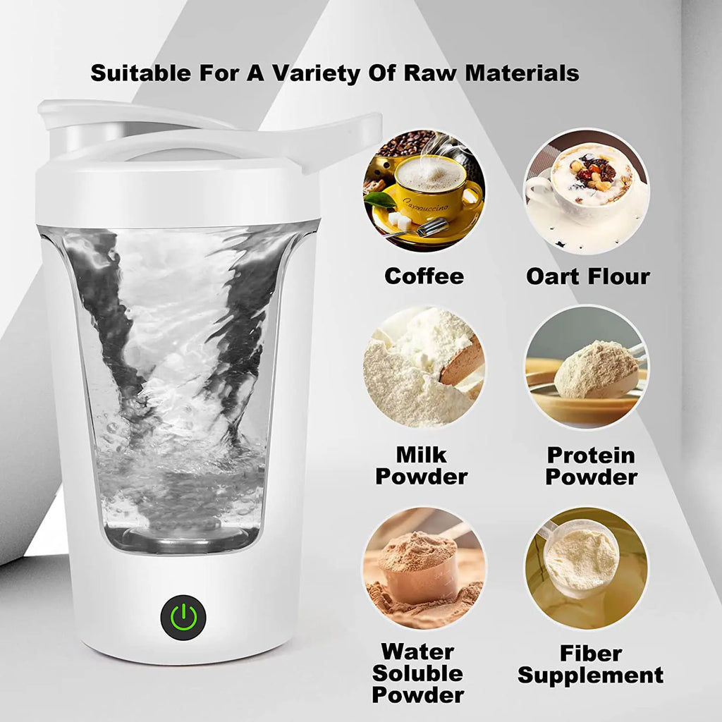 BALASHOV Electric Protein Shaker Bottle 450ml | Portable Mixer