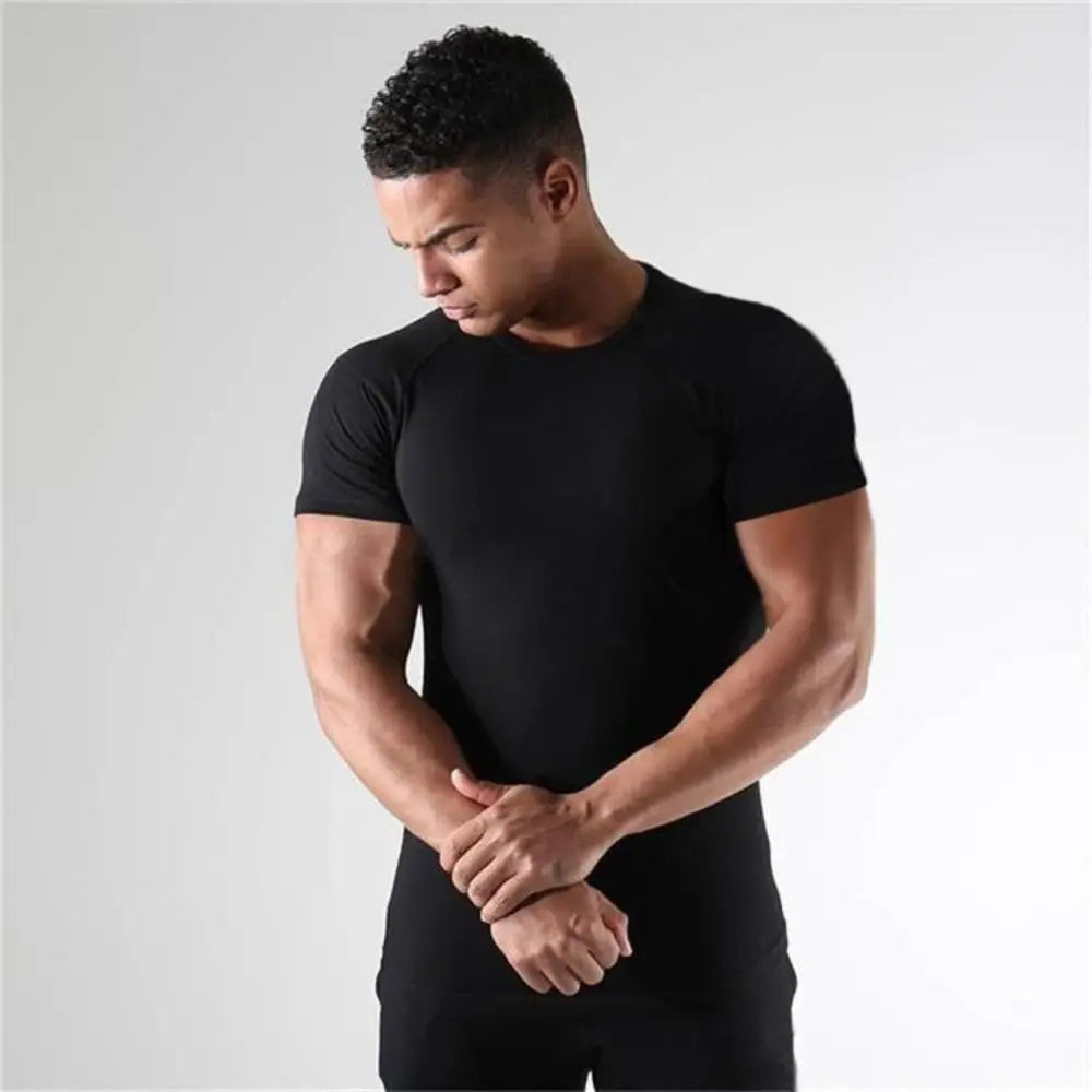 Men's Compression Gym T-Shirt – Quick Dry Fitness Sport Top