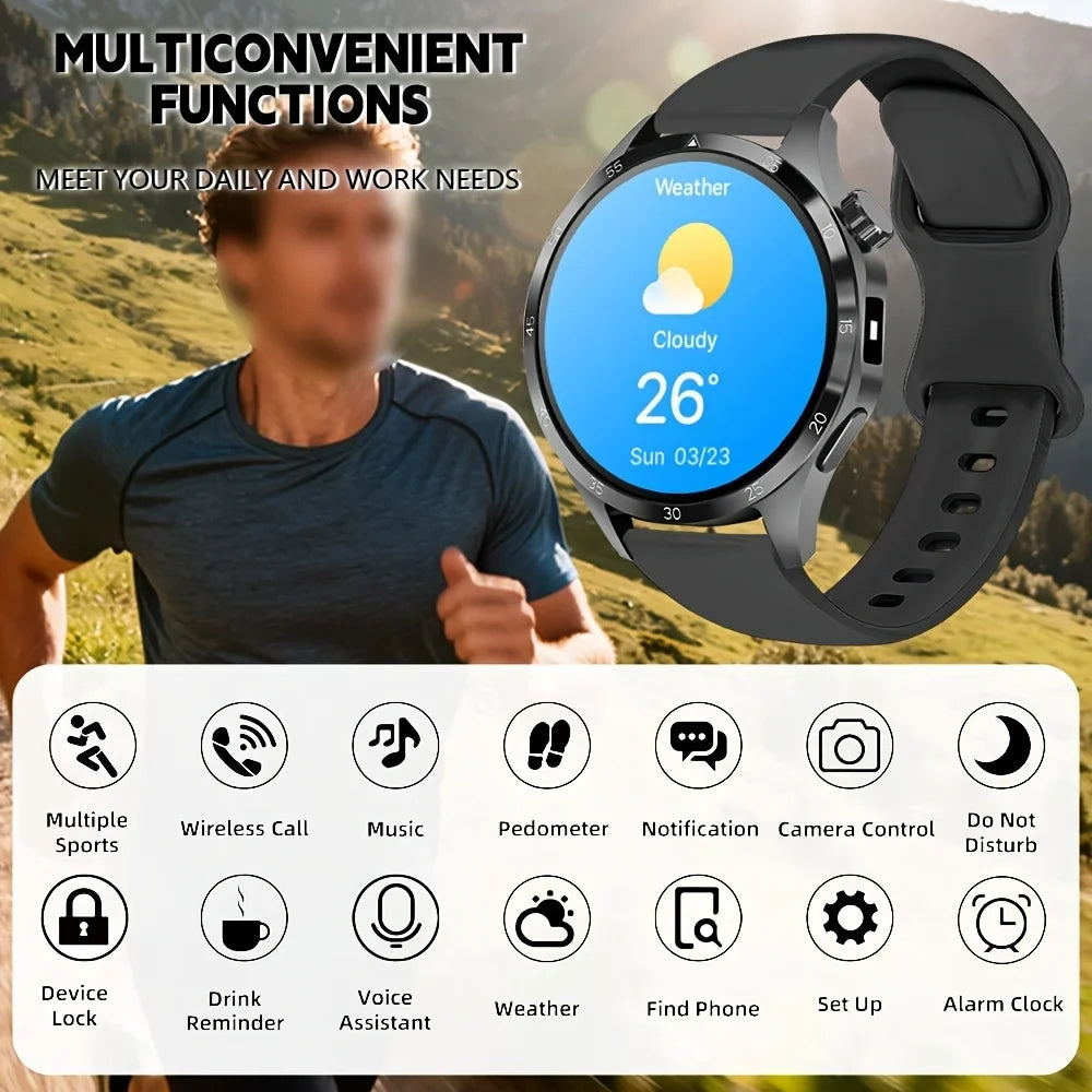 ERUN Smartwatch 1.8" Touch Screen | Call, Sleep & Step Tracker