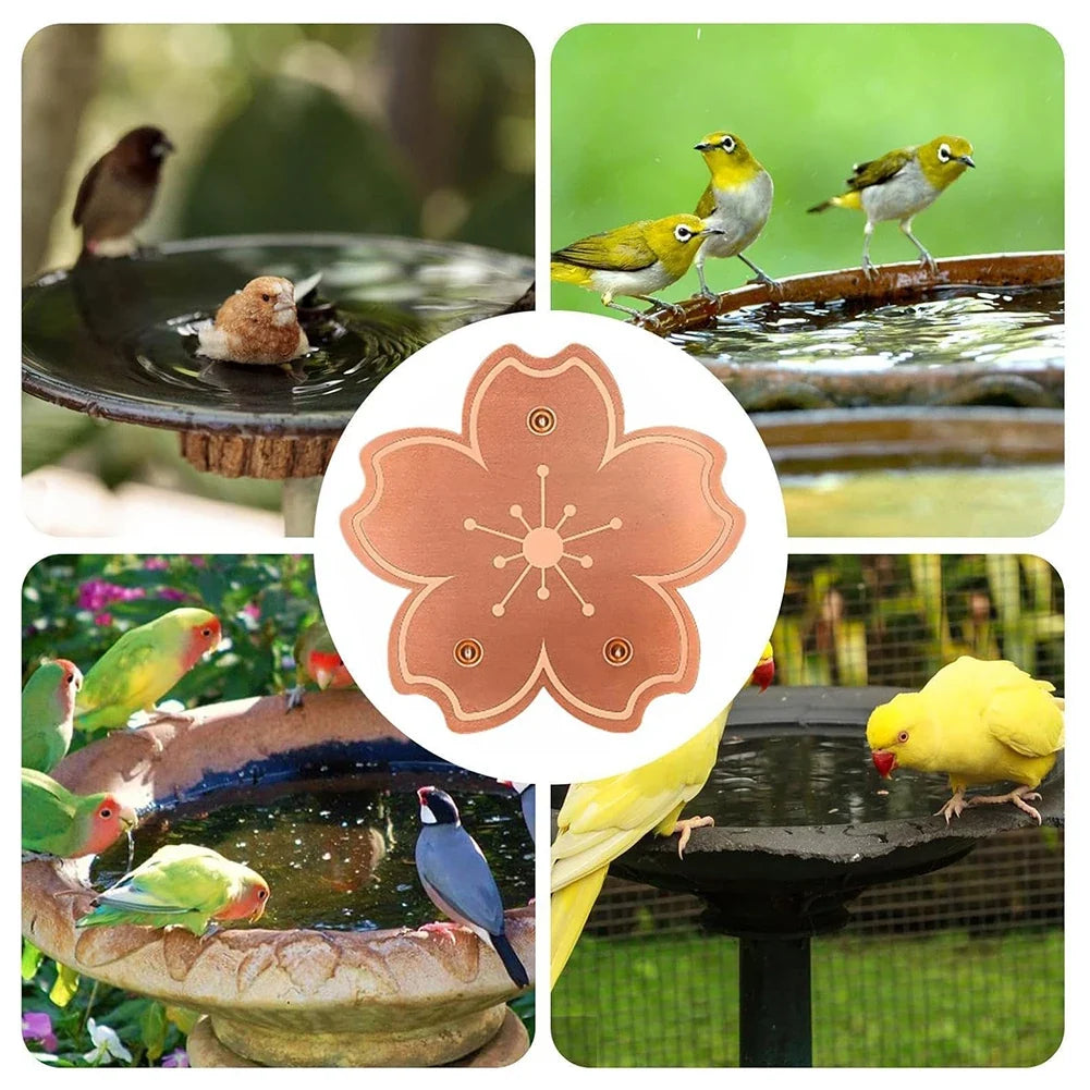 Solid Copper Water Purifier Disc for Bird Baths & Fountains