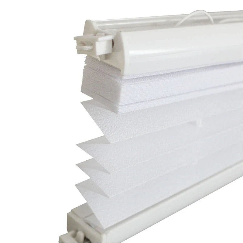 No-Drill Pleated Window Blind with Clamp Brackets | Indoor
