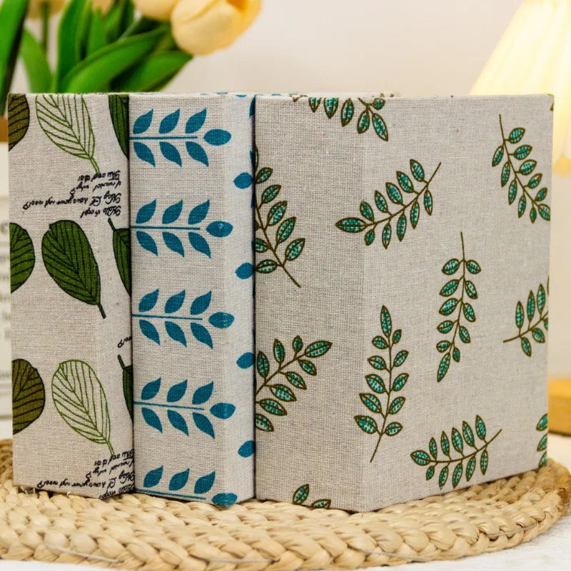 100 Pockets Photo Album Linen Cover DIY Writable Slip-in Picture