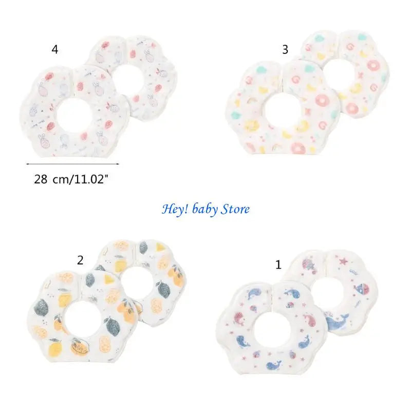 20-Pack Disposable Baby Bibs | Absorbent Cotton Drool Bibs